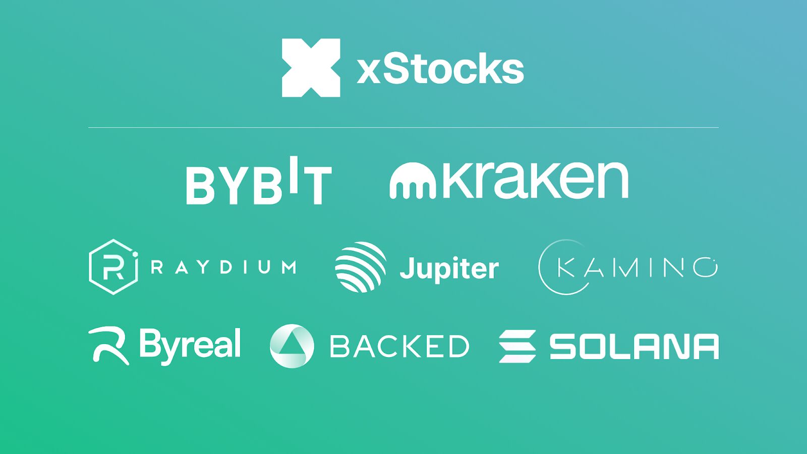 xStocks 上线！超过 60 只代币化股票登陆 Bybit 、 Kraken 、 Solana DeFi 生态
