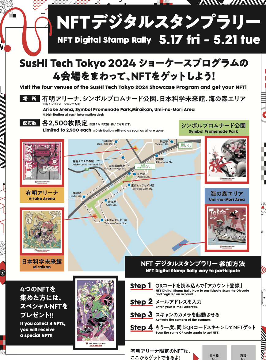 Web3 技术支持新创盛会 SusHi Tech TOKYO